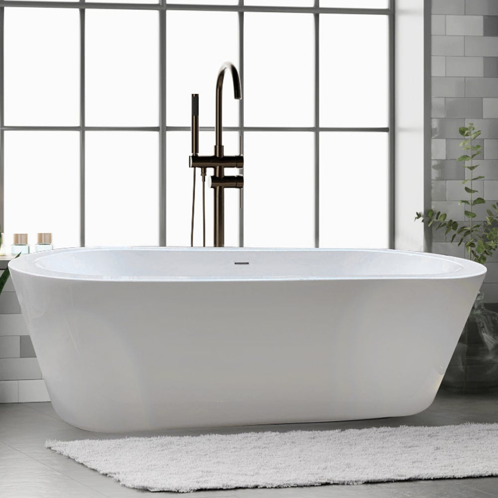 Large Insulated Freestanding Tub Acrylic StandAlone Bathtub — Magnus