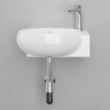 Fontana Vitreous China Wall-Mount Bathroom Sink - Right Side Faucet Drilling