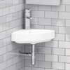 Picture of Forba Vitreous China Corner Wall-Mount Bathroom Sink