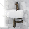 Picture of Fronia Vitreous China Corner Wall-Mount Bathroom Sink