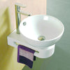 Picture of Garron Vitreous China Vessel Sink with 8" Rounded End Base