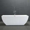 Geppen Acrylic Freestanding Tub with Integral Drain and Overflow