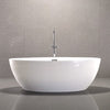 Haporan Acrylic Freestanding Tub with Integral Drain and Overflow