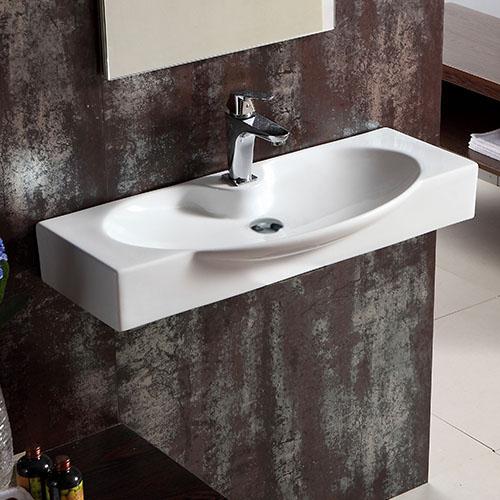 Harshaw Vitreous China Wall-Mount Bathroom Sink