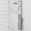Hertha Pressure Balance Stainless Steel Shower Panel with Hand Shower - Polished Finish