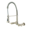 Ian Two-Handle Wall Mount Pull-Down Kitchen Faucet