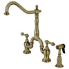 Jebley Bridge Kitchen Faucet with Brass Sprayer