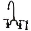 Jeken Bridge Kitchen Faucet with Brass Sprayer