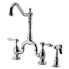 Jobley Bridge Kitchen Faucet with Brass Sprayer