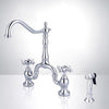 Picture of Karlstad Bridge Kitchen Faucet with Brass Sprayer