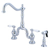 Keper Bridge Kitchen Faucet with Brass Sprayer