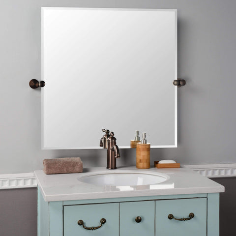 Square Bathroom Mirrors at