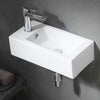 Lublin Vitreous China Wall-Mount Bathroom Sink - Left Side Faucet Drilling