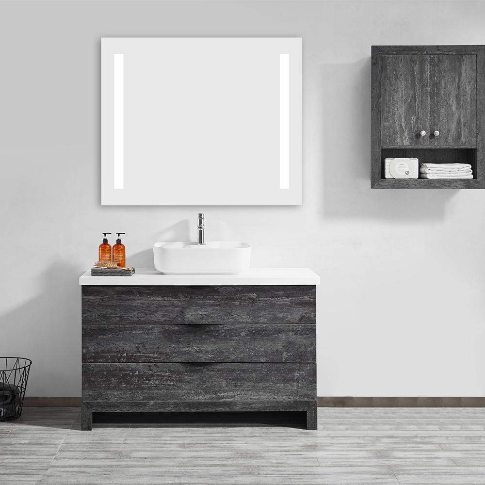 Lundy 36 Electric Lighted Modern Bathroom Vanity Wall Mirror Magnus Home Products