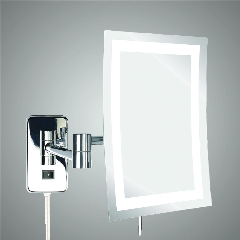 lighted makeup mirror with cord