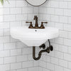 Meade Vitreous China Corner Wall-Mount Bathroom Sink