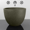 Melfort Round Cast Concrete Vessel Sink - Dark Gray