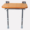 Picture of Newberry Wall-Mount Wood Folding Shower Seat with Legs