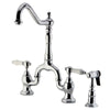 Niken Bridge Kitchen Faucet with Brass Sprayer