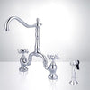 Picture of Odda Bridge Kitchen Faucet with Brass Sprayer