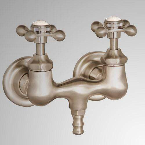 Old-Style Tub Faucet - Metal Cross Handles - Chrome (+ $0)