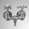 Old-Style Tub Faucet - Metal Cross Handles