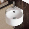 Pinto Vitreous China Corner Wall-Mount Bathroom Sink