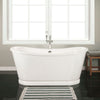 Pitkin Cast Iron Skirted Bateau Tub