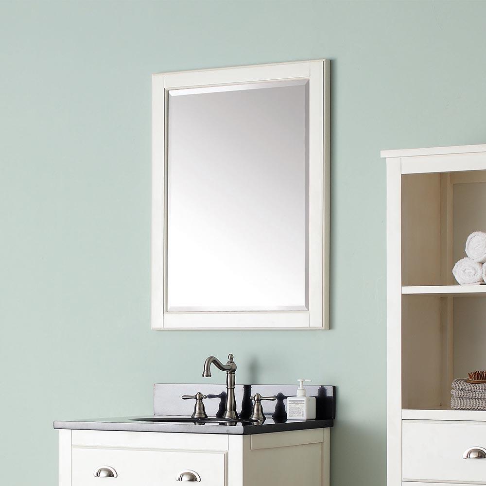 Ronan Framed Vanity Mirror French White Magnus Home Products