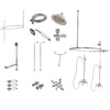 Scantonperd Wall-Mount Tub Shower Conversion Kit with Drain and Supply Lines