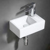 Seeley Vitreous China Wall-Mount Bathroom Sink - Right Side Faucet Drilling