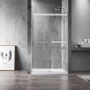 Skyros 48" W x 76" H Double Sliding Frameless Shower Door in Chrome