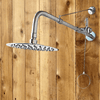 Stainless Steel Wall-Mount Outdoor Shower with Pull Chain