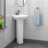 Timberon Vitreous China Corner Pedestal Sink