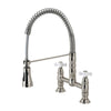Tomas Two-Handle Deck-Mount Pull-Down Sprayer Kitchen Faucet