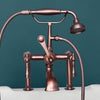 Picture of Traditional Deck-Mount Tub Faucet with Metal Hand Shower