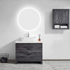 Unmol 32" Modern & Contemporary Frameless Lighted Round Bathroom Mirror