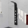 Velva Thermostatic Shower Panel with Hand Shower - Black Finish
