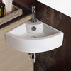 Waino Vitreous China Corner Wall-Mount Bathroom Sink