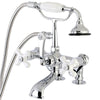 Wyzoncard Deck-Mount Tub Faucet with Hand Shower