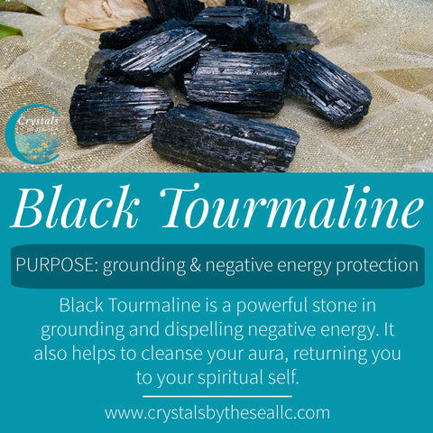 Black Tourmaline Crystal Healing - Crystals by the Sea