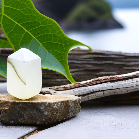 Crystals by the Sea - White Jade