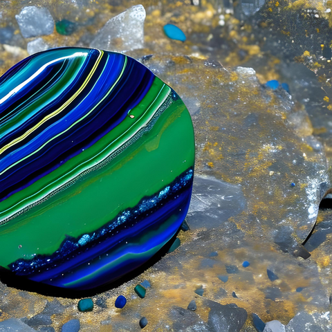 Azurite Malachite - Crystals by the Sea