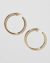 Jennifer Fisher - 1.5'' Fine Lilly Baby Hoops - Yellow Gold