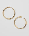 Jennifer Fisher - 1.5'' Lilly Baby Hoops - Yellow Gold