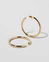 Jennifer Fisher - 1.5'' Lilly Baby Hoops - Yellow Gold
