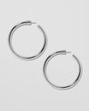 Jennifer Fisher - 1.5'' Lilly Baby Hoops - Silver