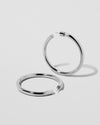 Jennifer Fisher - 1.5'' Lilly Baby Hoops - Silver