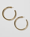 Jennifer Fisher - 1.5'' Michelle Baby Hoop - Yellow Gold