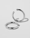 Jennifer Fisher - 1.5'' Samira Baby Hoops - Silver